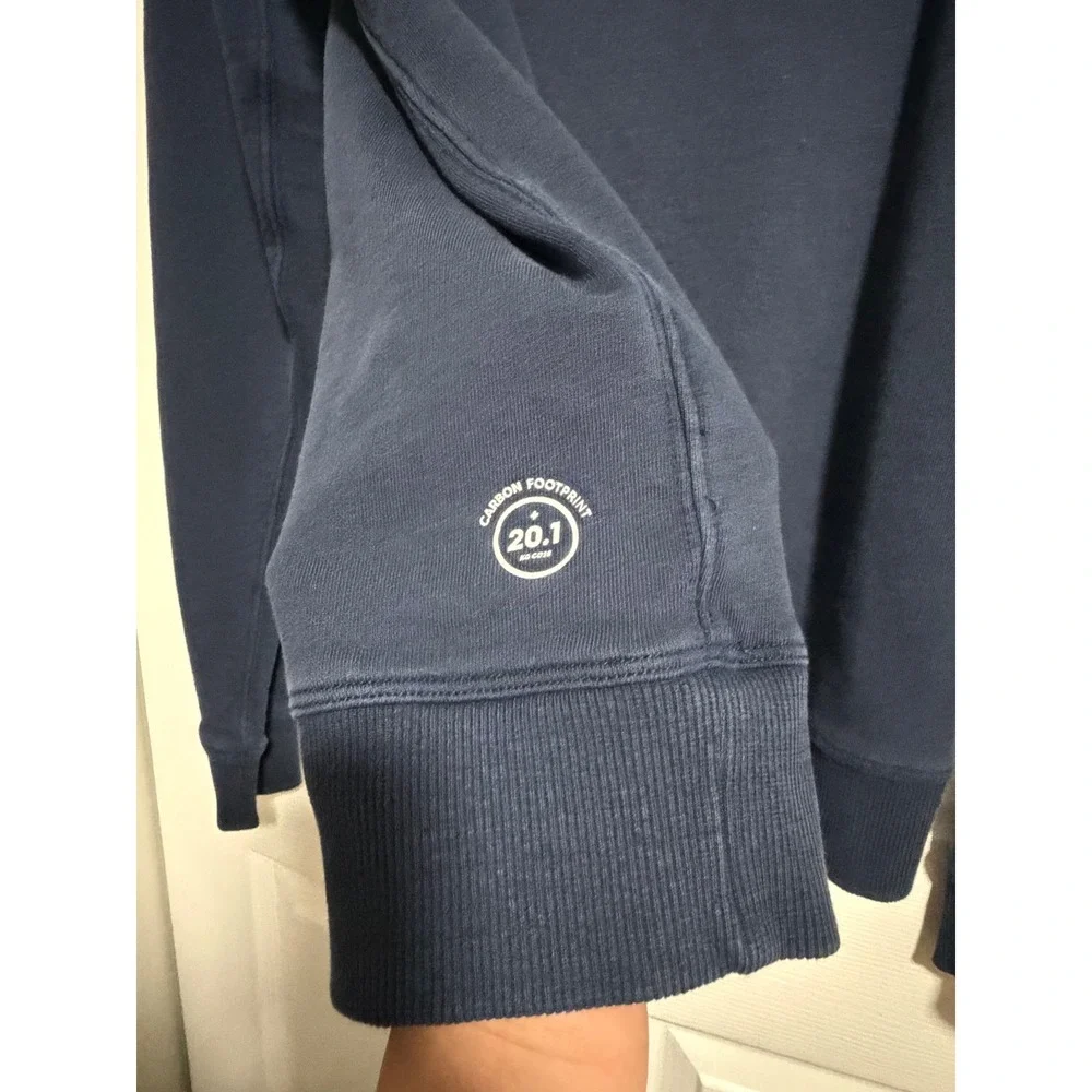 Allbirds R&R Crew Sweatshirt Navy Blue Organic Pima Cotton Hemp Blend Medium